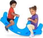 Simplay3 Rock and Roll Teeter Totter Seesaw - Rocking Fun for Two Toddlers or Kids Ages 18 Months to 5 Yrs- Sapphire, Made in USA - Image 2