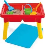 Toddler Sensory Kids Table with Lid | Sensory Bin | Kidoozie | Mega Block Compatible Lid | Indoor Outdoor Use , Red, G02521 17 x 12.5 x 11 inches - Image 2