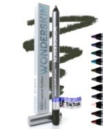 Wonderskin Eyeliner Pencil, 1440 Longwear Green Eyeliner Pencil - Waterproof, Sharpenable & Smudge Proof - Image 2