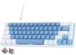 abucow 60% Mechanical Gaming Keyboard, Red Switch Wired Compact Keyboard with Blue Backlight, Swappable Blue White Keycaps, for Windows/Mac - Image 2