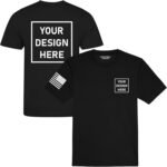 Dry Wicking Custom Shirts for Men, Personalized Shirts, UV Moisture Wicking T-Shirt, Small Business Work Shirts Black - Image 3