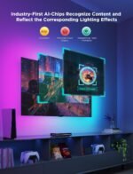 Govee HDMI 2.1 Sync Box 2, AI Sync Box with TV Backlight, Supports 8K@60Hz, 4K@144Hz, VRR and ALLM, Works with SmartThings, Matter and Alexa, RGBIC LED Light Strip for 75-85 inch TVs, 75 LEDs/m - Image 5