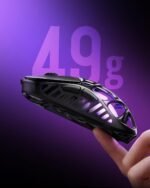 GravaStar Mercury X Pro Wireless Gaming Mouse, Come with 8K Dongle – 32,000 DPI PAW 3950 Sensor, 8,000Hz Polling Rate, Only 49g, Magnesium Alloy Hollow Frame, RGB Lighting, 5 Programmable Buttons - Image 4