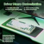 Aula Nova75 Mechanical Gaming Keyboard 8000mAh,Gasket Mounted with 75% Compact Layout,RGB Backlit,Custom Hot Swappable,Bluetooth Wireless /2.4GHz/USB-C Cream Keyboard Gaming for Win/Mac/iOS/Android - Image 9