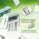 Aula Nova75 Mechanical Gaming Keyboard 8000mAh,Gasket Mounted with 75% Compact Layout,RGB Backlit,Custom Hot Swappable,Bluetooth Wireless /2.4GHz/USB-C Cream Keyboard Gaming for Win/Mac/iOS/Android - Image 10