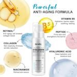 Tighten and Lift Neck Cream: Instant Face Lift Cream - 6-in-1 Anti-Aging Face Moisturizer for Anti-Wrinkle, Firm - Collagen, Retinol, Peptides & Hyaluronic Acid Neck Firming Cream for Skin Care - Image 4