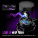 FIFINE Gaming PC USB Microphone, Podcast Condenser Mic with Boom Arm, Pop Filter, Mute Button for Streaming, Twitch, Online Chat, RGB Computer Mic for PS4/5 PC Gamer Youtuber-AmpliGame A6T - Image 4