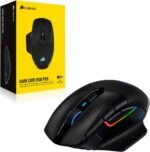 Corsair Dark CORE RGB PRO Wireless/Wired FPS MOBA Gaming Mouse – 18,000 DPI, Fast Response Time, 8 Programmable Side Buttons, Dynamic Multi-Color Backlighting – Black - Image 8
