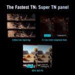 ASUS ROG Strix Ace 24” 1080P Esports Gaming Monitor (XG248QSG) - Full HD, Super TN Panel, 610Hz, 0.1ms, VRR, Low Input Lag, DisplayHDR400, Tripod Socket, HDMI 2.1, 3 yr Warranty - Image 5