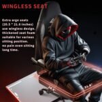 LEMBERI Big and Tall Gaming Chair 400lb Weight Capacity,Gamer Chairs for Adults,Video Game Chair wth Footrest,Racing Style Computer Gamer Chair with Headrest and Lumbar Support (Gray) - Image 5