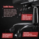 LEMBERI Big and Tall Gaming Chair 400lb Weight Capacity,Gamer Chairs for Adults,Video Game Chair wth Footrest,Racing Style Computer Gamer Chair with Headrest and Lumbar Support (Gray) - Image 7