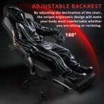 LEMBERI Big and Tall Gaming Chair 400lb Weight Capacity,Gamer Chairs for Adults,Video Game Chair wth Footrest,Racing Style Computer Gamer Chair with Headrest and Lumbar Support (Gray) - Image 8