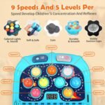 WAYKEE Whack a Game Mole, Toys for 3 4 5 6+ Year Old Boys Girls, Whack a Game for Kids, Gifts for 3-12 Year Old Boys Girls, Interactive Educational Toys with Double Hammers Sound and Light - Image 7