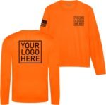 Custom Shirt for Men, Long Sleeve Dry Wicking Shirts for Men, UV Moisture Wicking Shirt, Construction Cool Workwear Black - Image 5