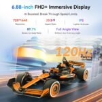 Blackview Shark 6 Unlocked Android Phones 5G (2025), Android 15 Cell Phone Unlocked, 6.88" 120Hz Display, 12GB+128GB/2TB, 16MP+8MP AI Camera, 5000mAh/18W,Fingerprint/Face ID,Dual SIM/GPS/OTG/NFC,Black - Image 4