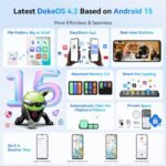 Blackview Shark 6 Unlocked Android Phones 5G (2025), Android 15 Cell Phone Unlocked, 6.88" 120Hz Display, 12GB+128GB/2TB, 16MP+8MP AI Camera, 5000mAh/18W,Fingerprint/Face ID,Dual SIM/GPS/OTG/NFC,Black - Image 6