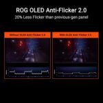 ASUS ROG Swift 27” 4K QD-OLED Gaming Monitor (PG27UCDM) - 240Hz, 0.03ms, Custom Heatsink, Neo Proximity Sensor, G-SYNC Compatible, 99% DCI-P3, True 10-bit color, DisplayPort 2.1a UHBR20, 3 yr warranty - Image 4