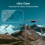 Ailun 3 Pack Camera Lens Protector for iPhone 17 Pro Max,Tempered Glass,9H Hardness,Ultra HD,Anti-Scratch,Case Friendly,Does not Affect Night Shots[Not for iPhone 17/17 Pro/iPhone Air] - Image 5