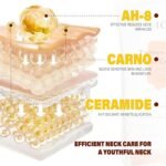 Neck Firming Cream with Roller – Anti-Aging Neck & Chest Cream with Collagen & Hyaluronic Acid, Tightening & Lifting, Smooths Wrinkles and Fine Lines, 4.23 fl oz - Image 3