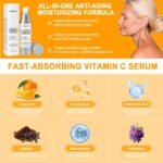Vitamin C Serum for Women over 70, Vitamin C Serum for Mature Skin Face Hydrates, Firms, Lifts, Targets Age Marks, Wrinkles and Smoothes Skin Texture 1.69 fl oz - Image 3