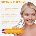 Vitamin C Serum for Women over 70, Vitamin C Serum for Mature Skin Face Hydrates, Firms, Lifts, Targets Age Marks, Wrinkles and Smoothes Skin Texture 1.69 fl oz - Image 4