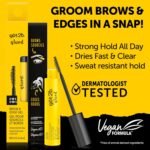 got2b Glued 2-in-1 Brow Gel & Edge Control, 0.54 Fl Oz, Strong Hold Styling Eyebrow Gel and Hair Mascara for Flyaways and Frizz with Castor Oil, Sweat-Resistant with Quick Dry, Clear Finish - Image 4