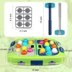 WAYKEE Whack a Game Mole, Toys for Ages 3-4 5-7 8-12 Boys Girls, Whack Game for Toddlers, Gifts for 3 4 5 6+ Year Old Boys Girls, Early Learning Educational Toys with 2 Hammers Sound & Light - Image 6