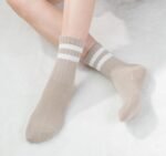 BomKinta Womens Striped Crew Socks - Retro Above Ankle Cotton Sock - Casual Cozy Athletic Style Socks Gifts Size 5-10 - Image 7