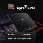 acer Nitro V 16 AI Gaming Laptop 16" WUXGA IPS 180Hz AMD 6-core Ryzen 5 240 16GB DDR5 512GB SSD GeForce RTX 5050 (Up to 421 AI Tops) Backlit Wi-Fi6E Type-C Win11Pro w/ICP Hub - Image 4