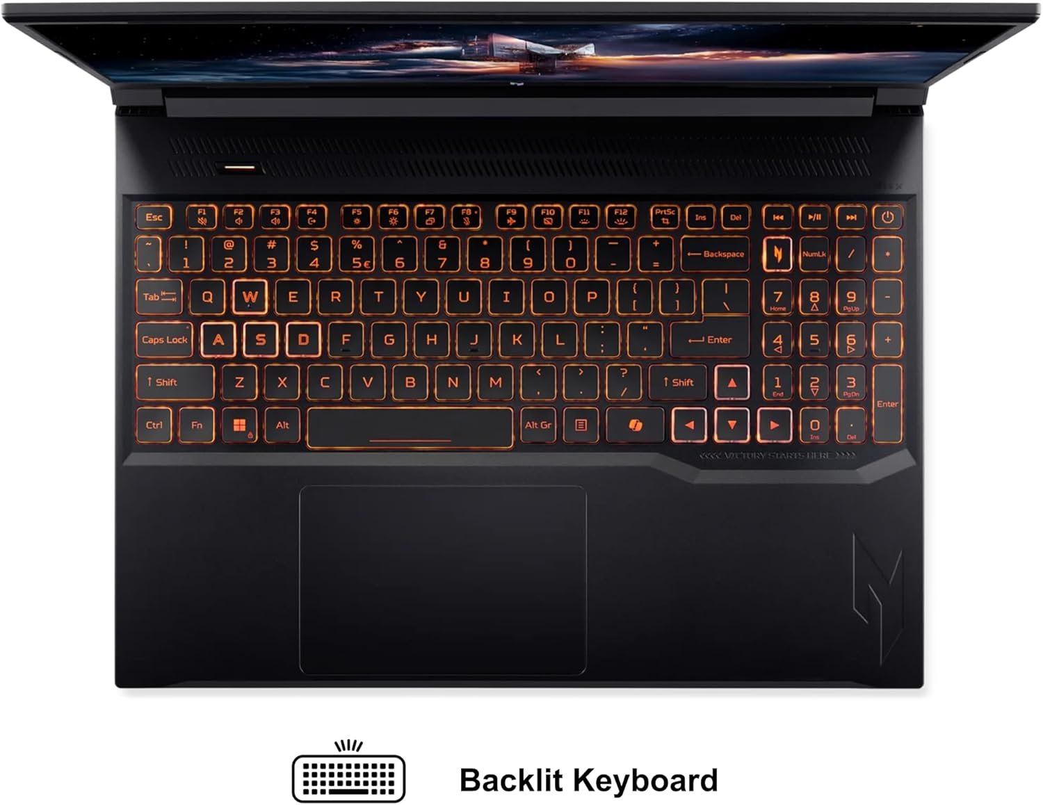 acer Nitro V 16 AI Gaming Laptop 16" WUXGA IPS 180Hz AMD 6-core Ryzen 5 240 16GB DDR5 512GB SSD GeForce RTX 5050 (Up to 421 AI Tops) Backlit Wi-Fi6E Type-C Win11Pro w/ICP Hub - Image 7