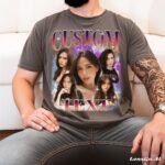 NAZENTI Custom Valentine Shirt Gifts for Boyfriend, Customized Bootleg Rap Tee - Image 3