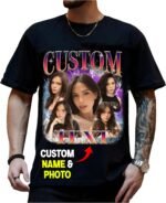 NAZENTI Custom Valentine Shirt Gifts for Boyfriend, Customized Bootleg Rap Tee - Image 6