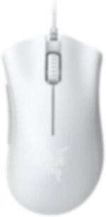 Razer DeathAdder Essential Gaming Mouse: 6400 DPI Optical Sensor - 5 Programmable Buttons - Mechanical Switches - Rubber Side Grips - Mercury White - Image 7