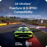 LG 24G411A-B 24-inch Ultragear Full HD (1920 x 1080) IPS Gaming Monitor, 144Hz (O/C), 1ms MBR, NVIDIA G-Sync Compatible, AMD FreeSync, HDR10, HDMI, DisplayPort, Slim Stand, Black - Image 6