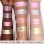 4 Colors Holographic Multichrome Glitter Eyeshadow Palette, Chameleon White Color Shift Glitter Iridescent Baked Eyeshadow Powder, Sparkling Smooth Shimmer Face Highlighter Fairy Makeup 01 - Image 6