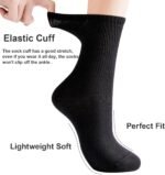 J-BOX 10/8 Pairs Women Cotton Crew Socks - Soft Comfort Dress Socks for Business & Casual, Above Ankle Wear, size 6-11 - Image 4
