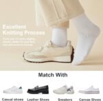 J-BOX 10/8 Pairs Women Cotton Crew Socks - Soft Comfort Dress Socks for Business & Casual, Above Ankle Wear, size 6-11 - Image 5