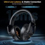 SG600 Wireless Gaming Headset for PC, PS5, PS4, Laptop, Mac, Nintendo Switch, 2.4GHz & Bluetooth 5.3 Gaming Headphones with Noise Canceling Mic, Stereo Sound, 70+Hr Battery, 15ms Latency - Image 3