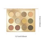 KYDA 12 Colors Olive Green Eyeshadow Palette, Sparkling Reflective Green Bronzer Eyeshadow, Matte Olive Ginger Nude Eyes Shadow, Smooth Blendable Powder, Smokey Eyes Makeup - Image 8