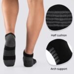 COOVAN 10 Pairs Mens Ankle Socks Men 10 Pack Low Cut Comfort Cushion Casual Socks - Image 3