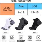 COOVAN 10 Pairs Mens Ankle Socks Men 10 Pack Low Cut Comfort Cushion Casual Socks - Image 4