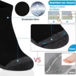 COOVAN 10 Pairs Mens Ankle Socks Men 10 Pack Low Cut Comfort Cushion Casual Socks - Image 5