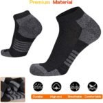 COOVAN 10 Pairs Mens Ankle Socks Men 10 Pack Low Cut Comfort Cushion Casual Socks - Image 7