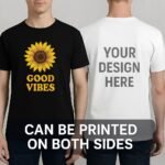 Custom T Shirts with Your Design Front and Back Print Personalized T Shirts Company Logo Image Photo Text Men Women Adult - Image 4