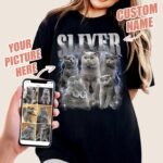 H-DEWALL Custom Shirts Custom Bootleg Rap Shirt for Him Custom Face Shirt with Photo Pet Custom Tees Gift for Dog Cat Lover - Image 3