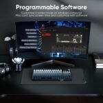 RedThunder K95 Wireless Mechanical Keyboard,TFT Screen & Knob, Trip-Modes Connection, Gasket Custom Hot-Swap Keyboard, RGB Backlit, Pre-lubed Linear Switches, Side Printed PBT Keycaps, Gray Gradient - Image 9