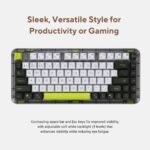 ASUS Jelly75 Wireless Keyboard KD201 – Tri-Mode (BT/2.4GHz/Wired), up to 5 Devices, Hot-Swappable, 1K Polling Rate, Smooth Quiet Typing, Windows/MacOS Toggle, for Productivity/Gaming – Volt Green - Image 3