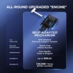 Big and Tall Office Desk Chair -Wide Ergonomic Executive with Footrest, High Back Lumbar Support Reclining Gaming Computer Chair for Heavy People (White) - Image 5