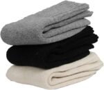 BomKinta Boot Socks for Women Winter Solid Thick Warm Socks Cozy Crew Socks Christmas Gift - Image 3