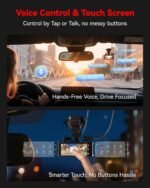 REDTIGER 4K STARVIS 2 Dash Cam Front and Rear, 5GHz WiFi 20MB/s Download, 128GB Card Included, Voice Control, Dash Camera for Cars with 3.18" Touch Screen, GPS, Loop Recording, Parking Mode(F7N Touch) - Image 5